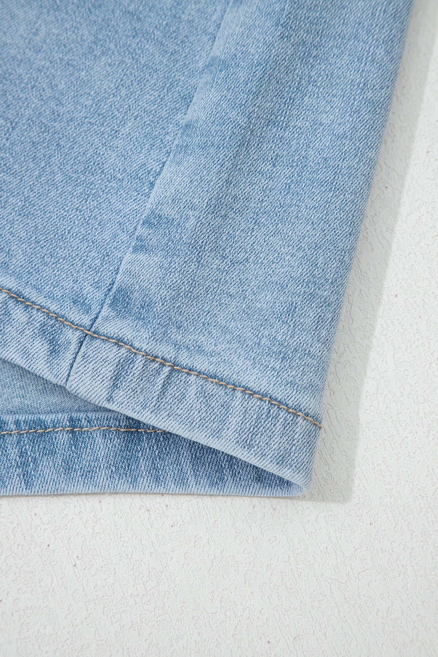 Myosotis High Rise Patch Pocket Denim Shorts – Casual Summer Jean Shorts