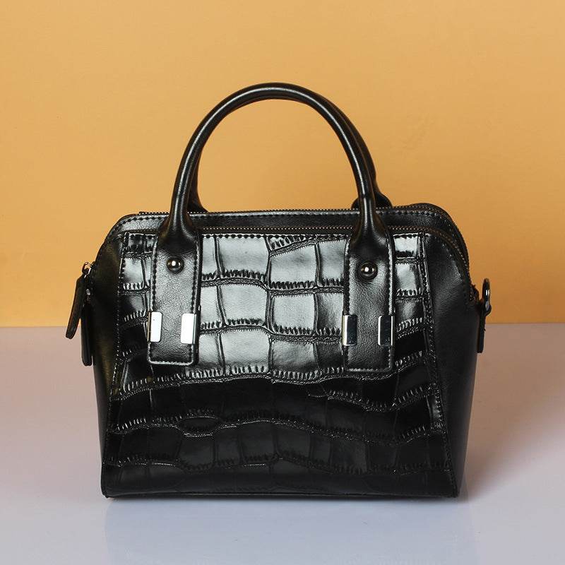 Crocodile Pattern Leather Crossbody Shoulder Bag
