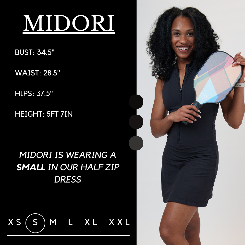 Half Zip Dress | Black