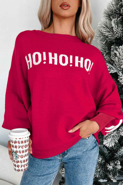 Ho Ho Ho Merry Christmas Loose Sweater
