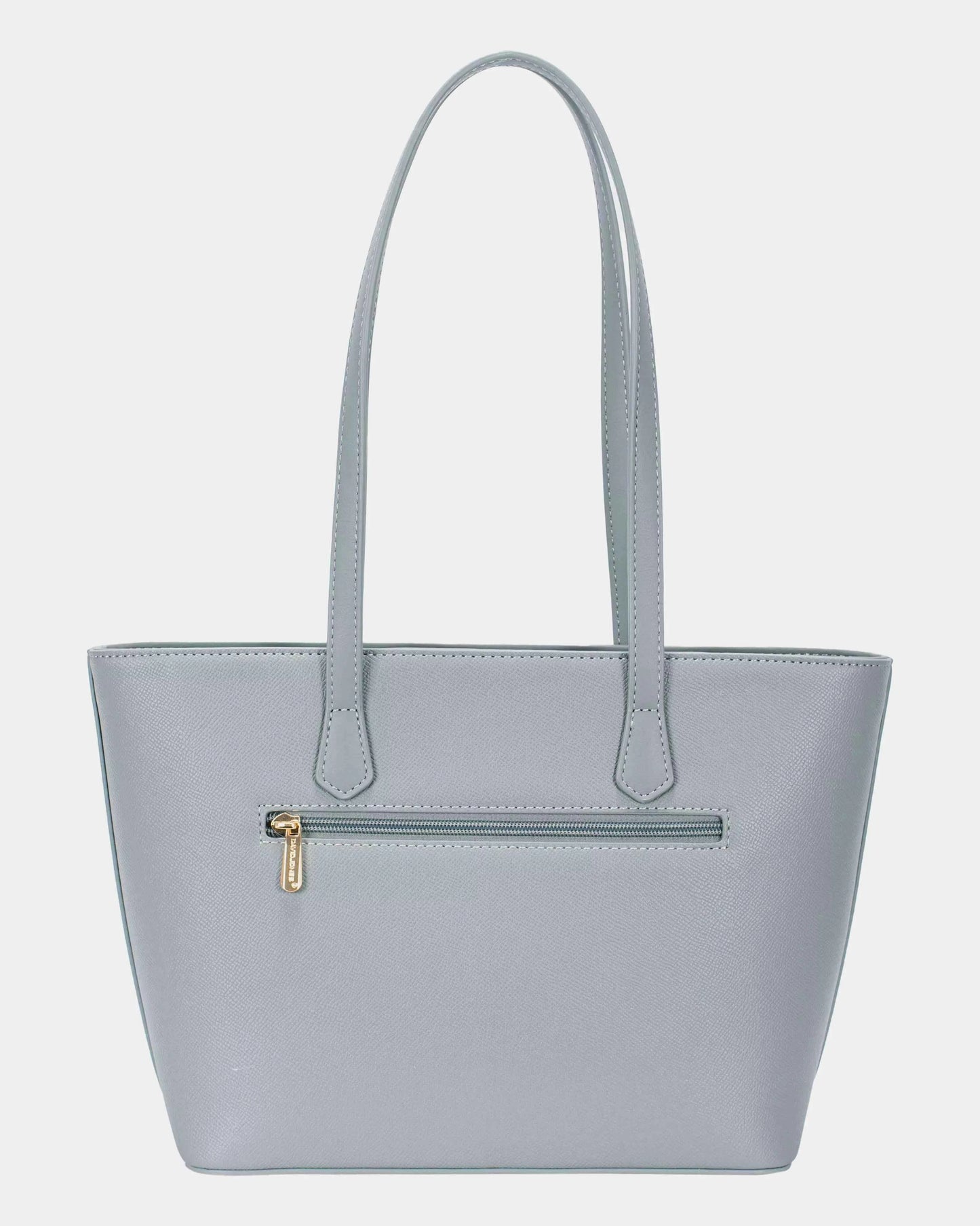Leather Tote Bag with Gold Hardware