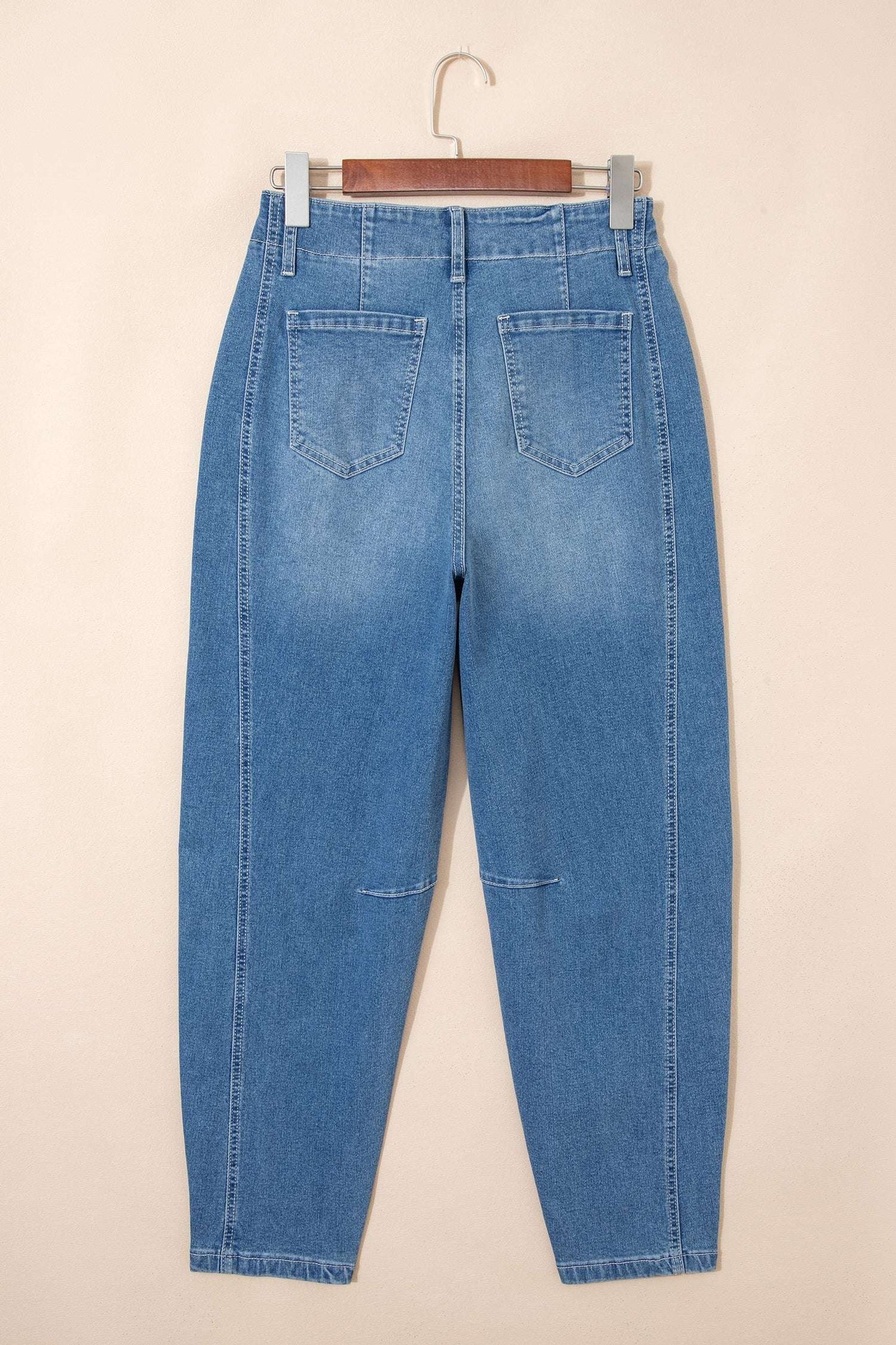 Hana Wash Cuffed Barrel Jeans