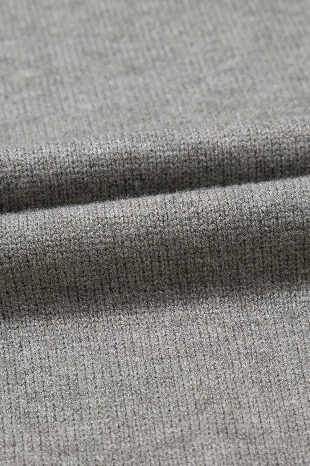 Flower Pattern Ribbed Trim Short Sleeve Boxy Sweater