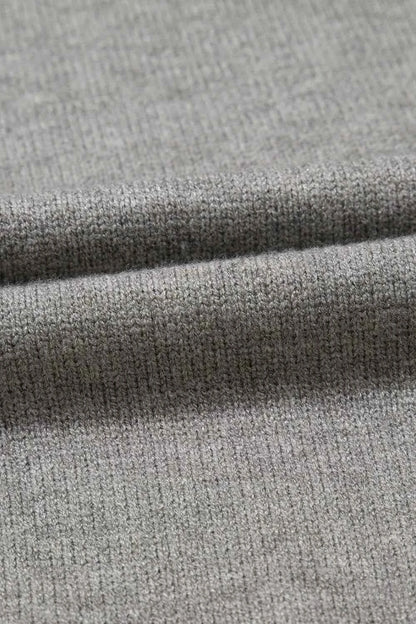 Flower Pattern Ribbed Trim Short Sleeve Boxy Sweater