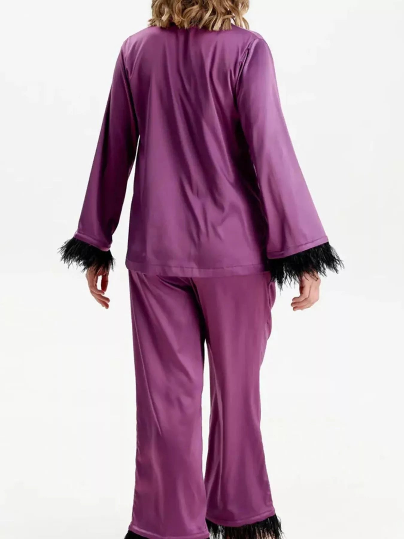 Silky Button Up Lounge Set