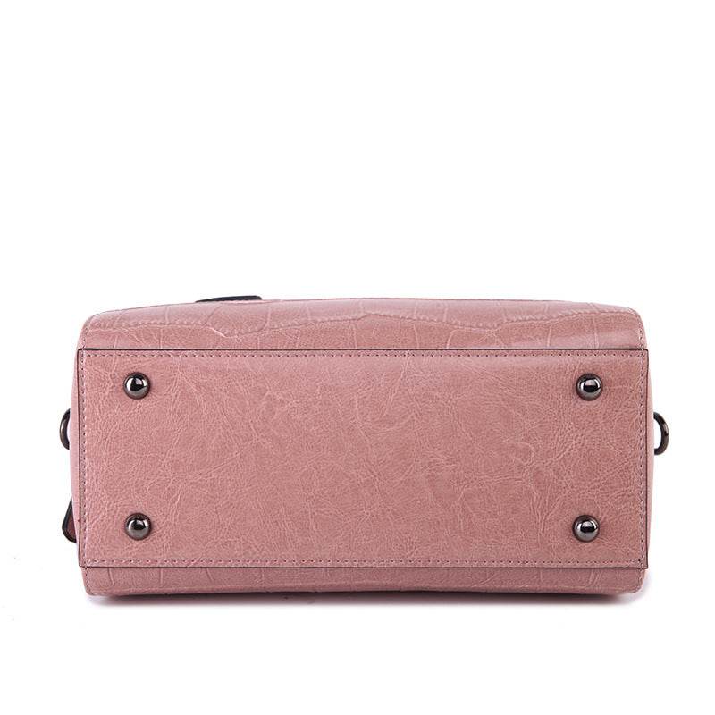 Crocodile Pattern Leather Crossbody Shoulder Bag