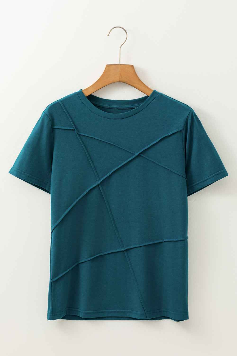 Galilea Toothpick Stripe Round Neck Top