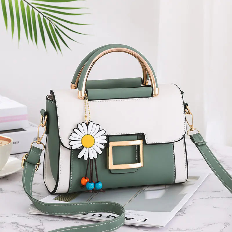 Women's Small Square Shoulder Bag – PU Leather Crossbody Purse | 5 Colors