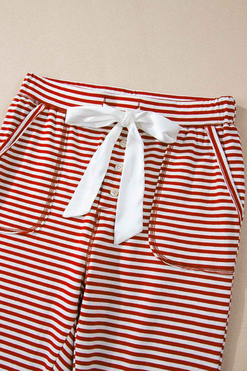 Stripe Top and Pants Christmas Lounge Set