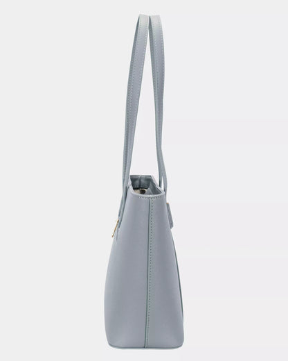 Leather Tote Bag with Gold Hardware - The Eggy's store