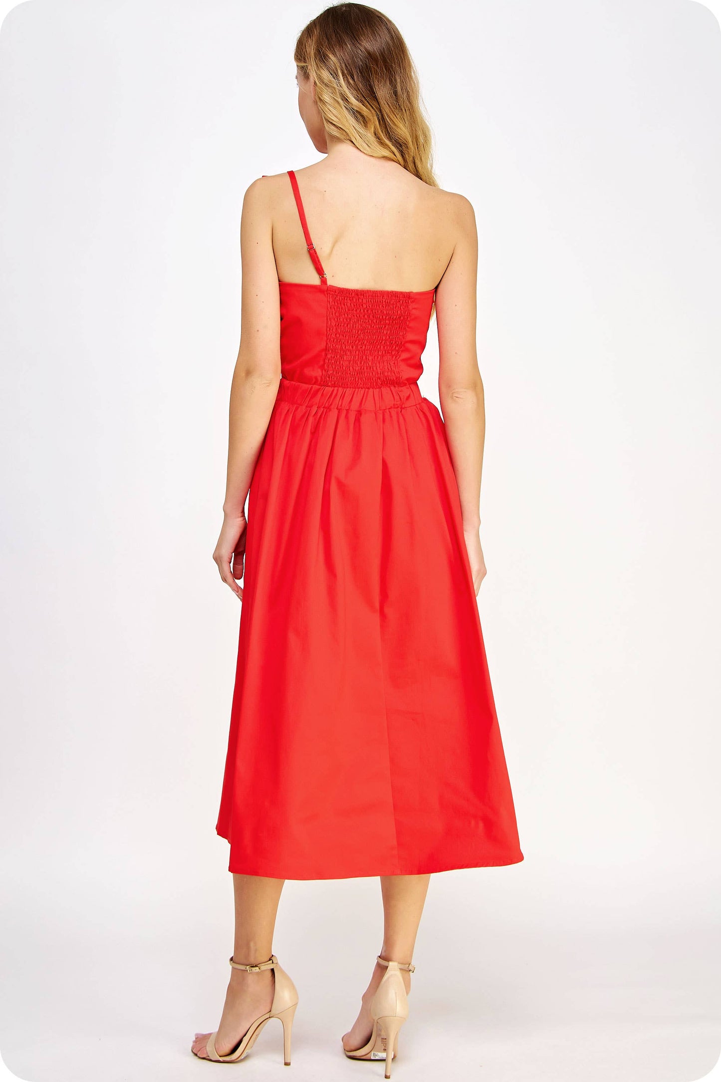 Red Knotted Bow Dress