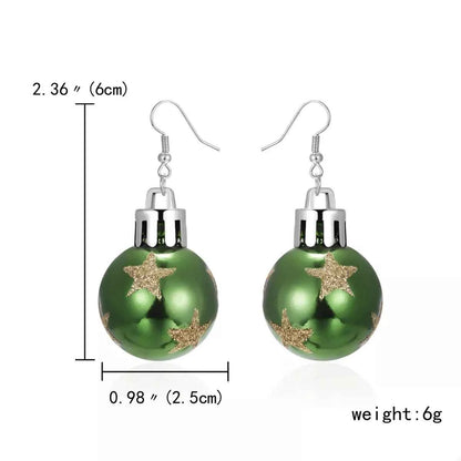 Christmas Ball Drop Earrings