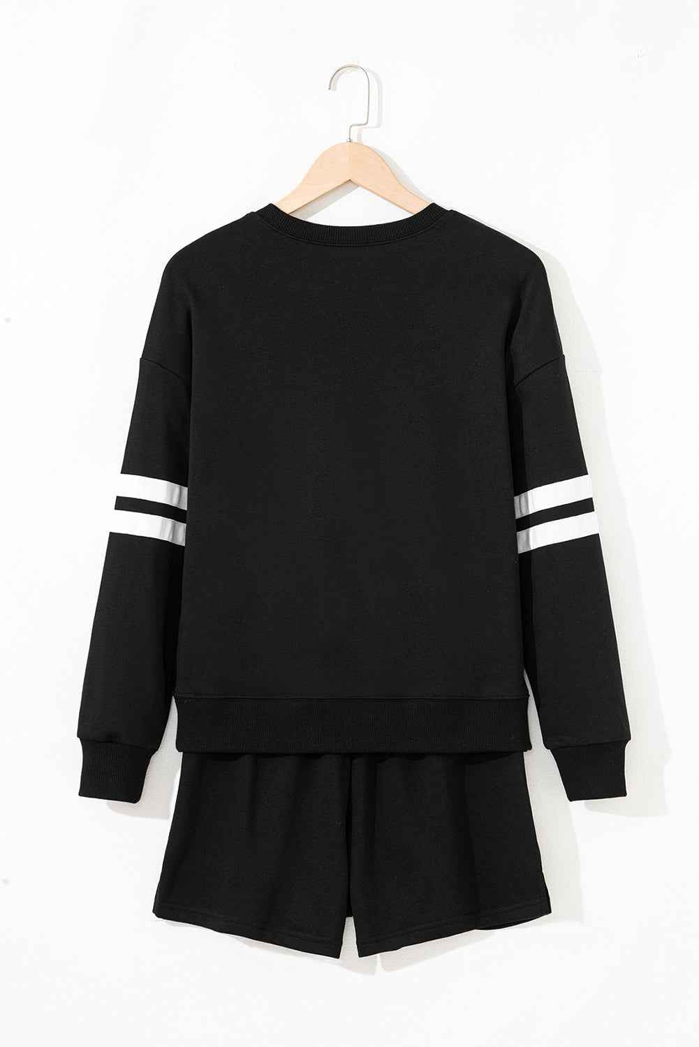 Varsity Stripe Sweatshirt and Short Set