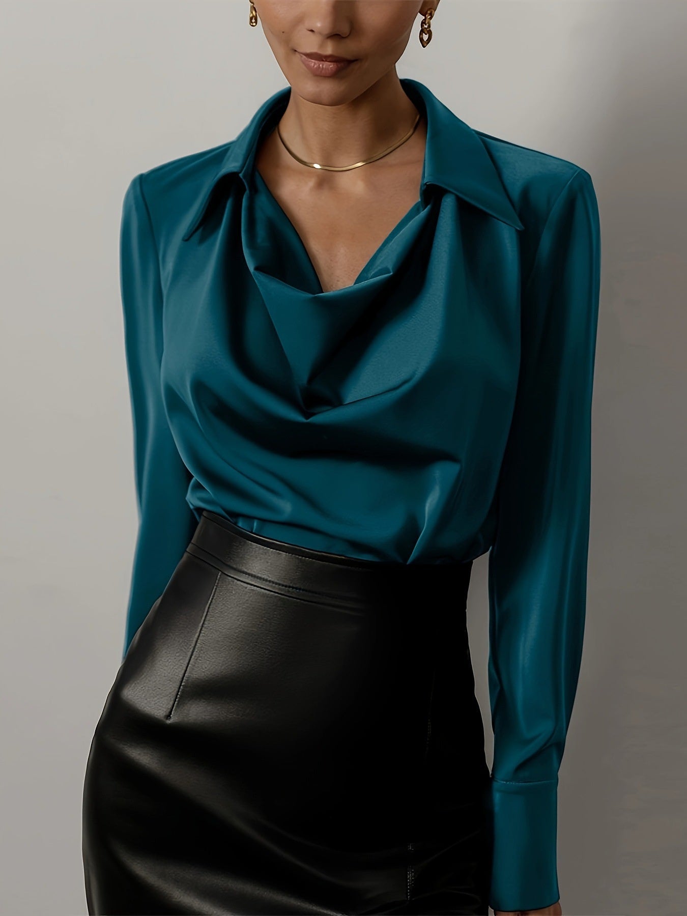 Chic Elegant Long Sleeve Blouse