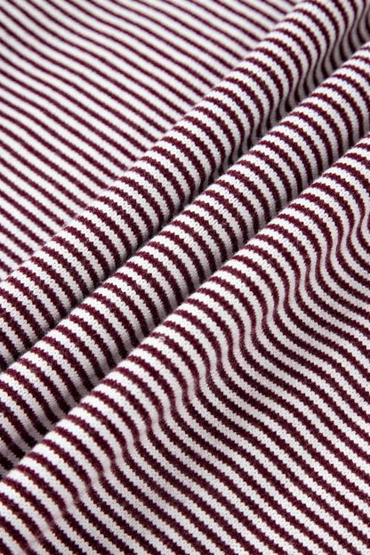 Stripe Colorblock Patchwork Dolman Sleeve Sweater