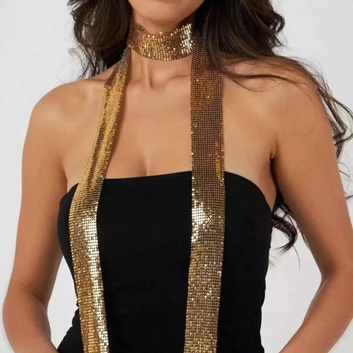 Sequin Glamour Holiday Scarf