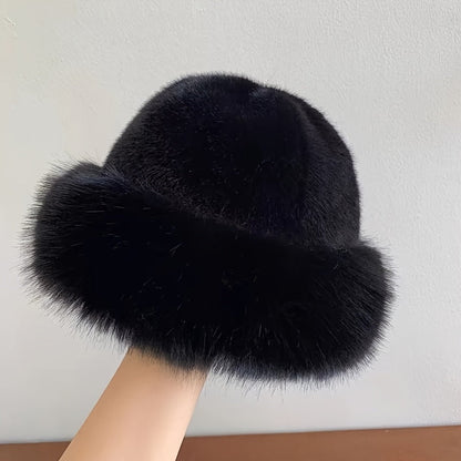 Cozy Winter Style Warm Faux Fur Princess Hat