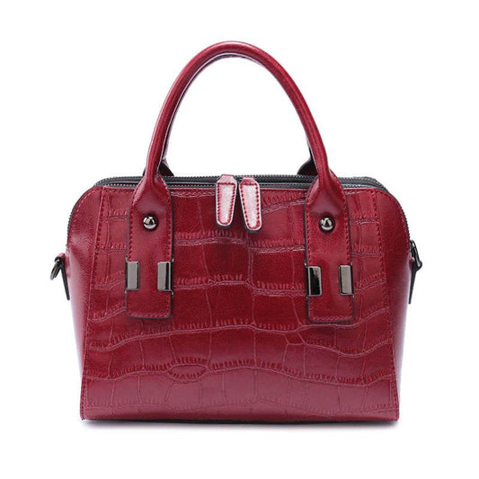 Crocodile Pattern Leather Crossbody Shoulder Bag