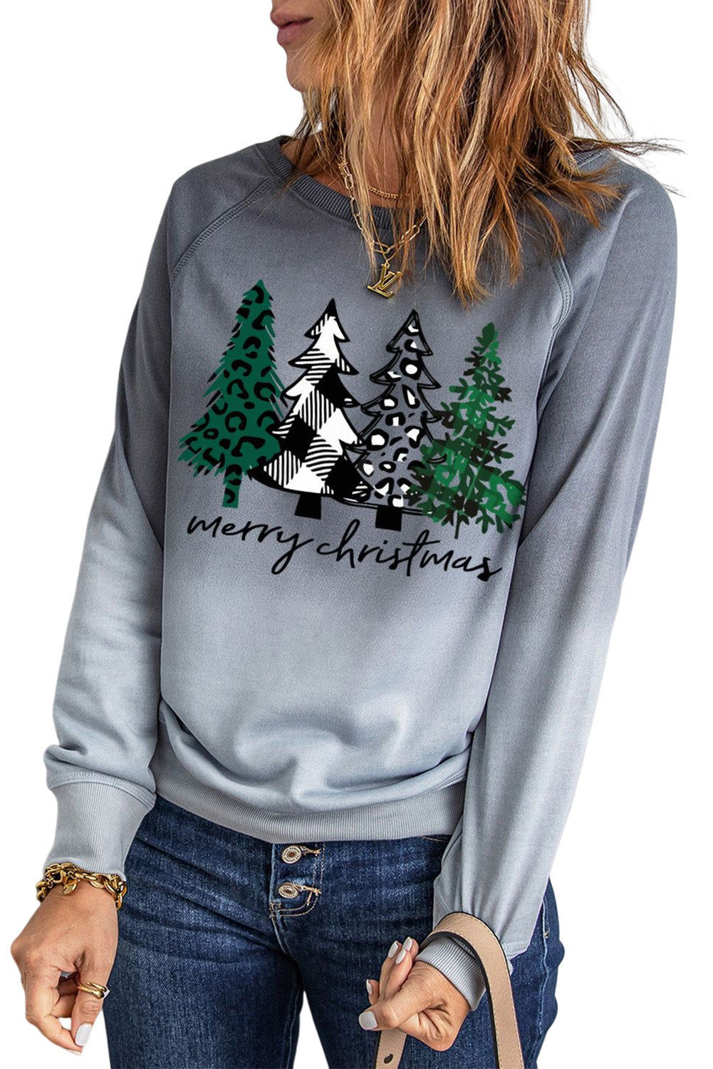 Ella Color Print Graphic Sweatshirt