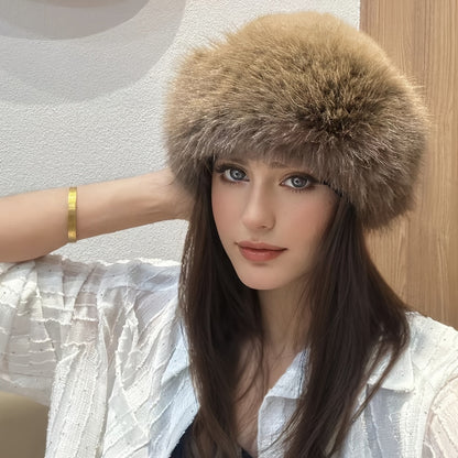 Cozy Winter Style Warm Faux Fur Princess Hat