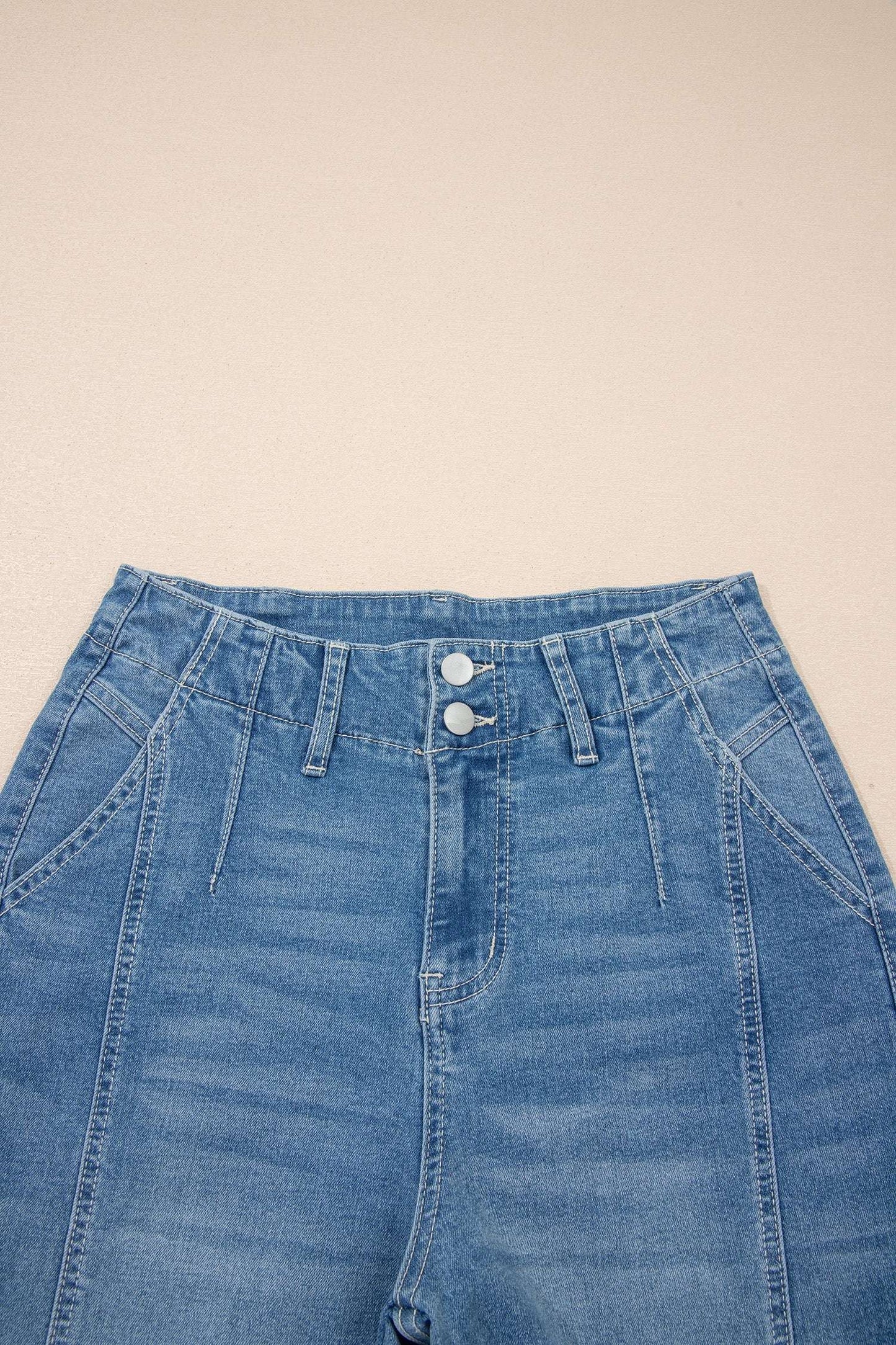 Hana Wash Cuffed Barrel Jeans