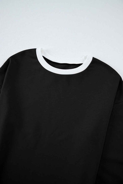 Varsity Stripe Patchwork Pullover and Pant Set