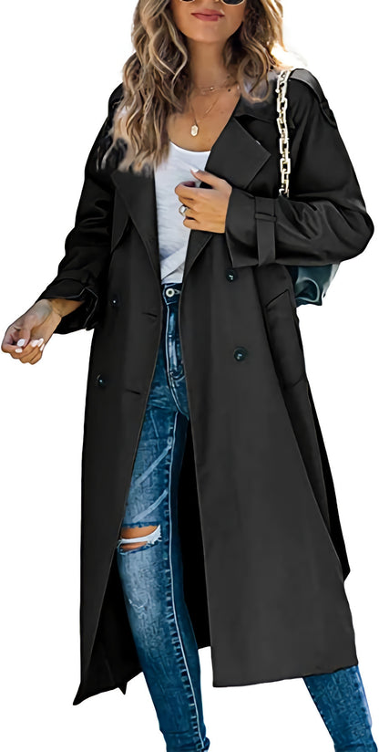 Women's Casual Windbreaker Jacket - Fashionable Solid Color Outerwear for Women - The Eggy's store