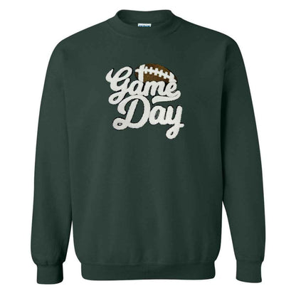 Football 'Gameday' Letter Patch Crewneck Sweatshirt