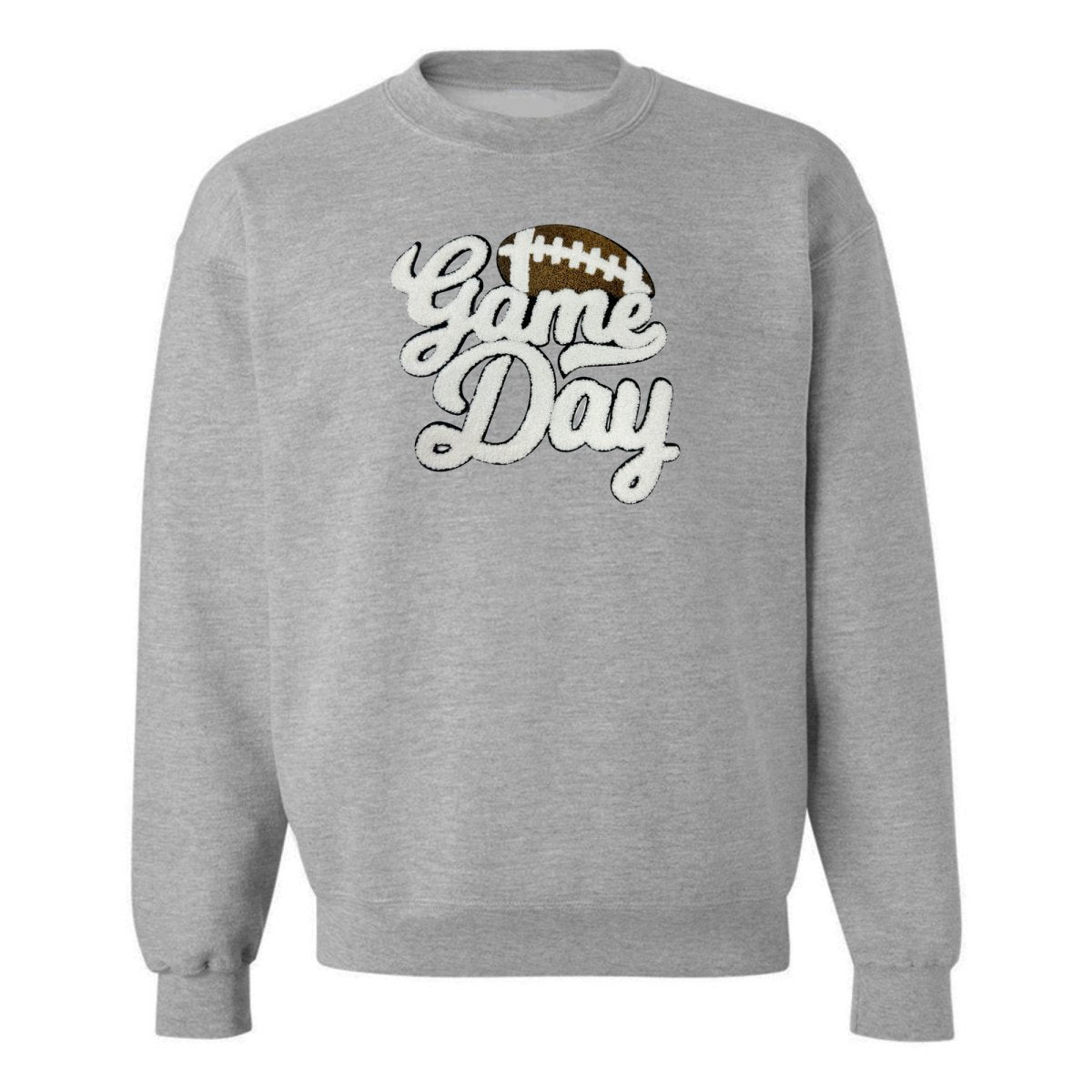 Football 'Gameday' Letter Patch Crewneck Women's Sweatshirt