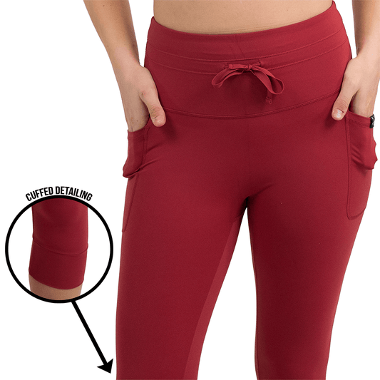 Omni Leggings | Garnet Red
