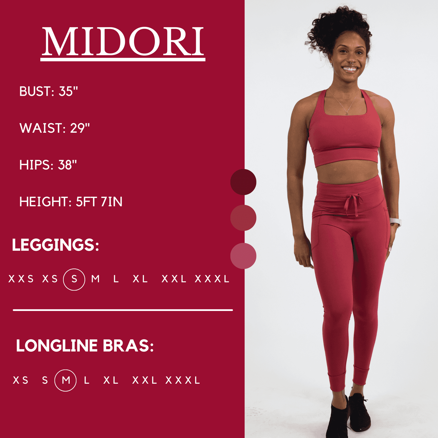 Omni Leggings | Garnet Red
