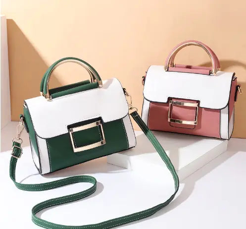 Women's Small Square Shoulder Bag – PU Leather Crossbody Purse | 5 Colors