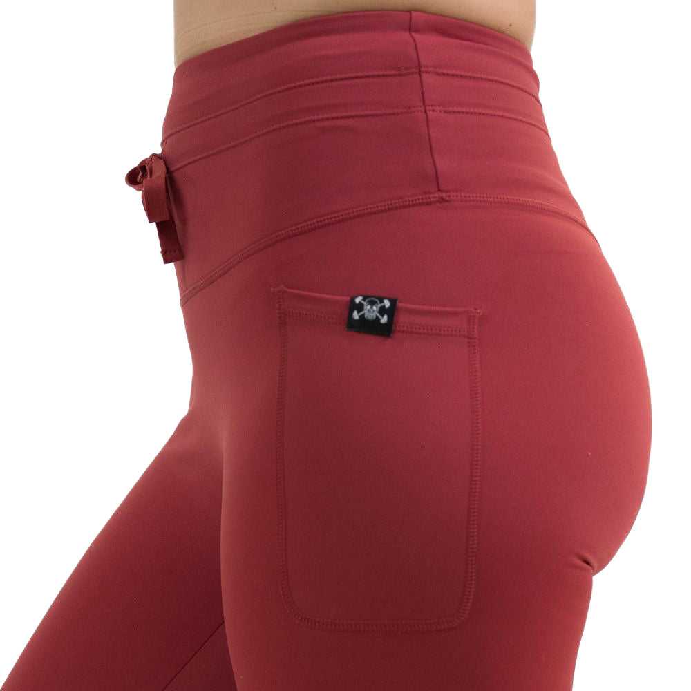 Omni Leggings | Garnet Red
