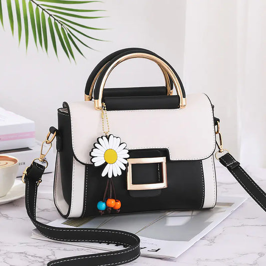Women's Small Square Shoulder Bag – PU Leather Crossbody Purse | 5 Colors