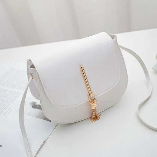 Fringe Crossbody Phone Bag – PU Leather Shell Shape Purse | 6 Colors