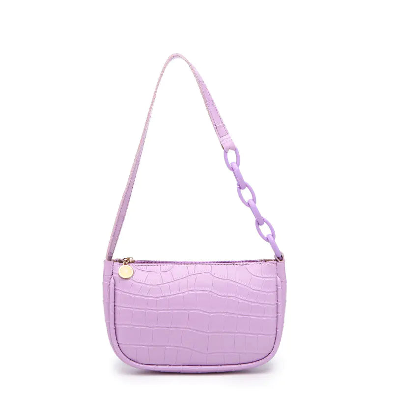 Crocodile Design Women's Shoulder Handbag and Bag